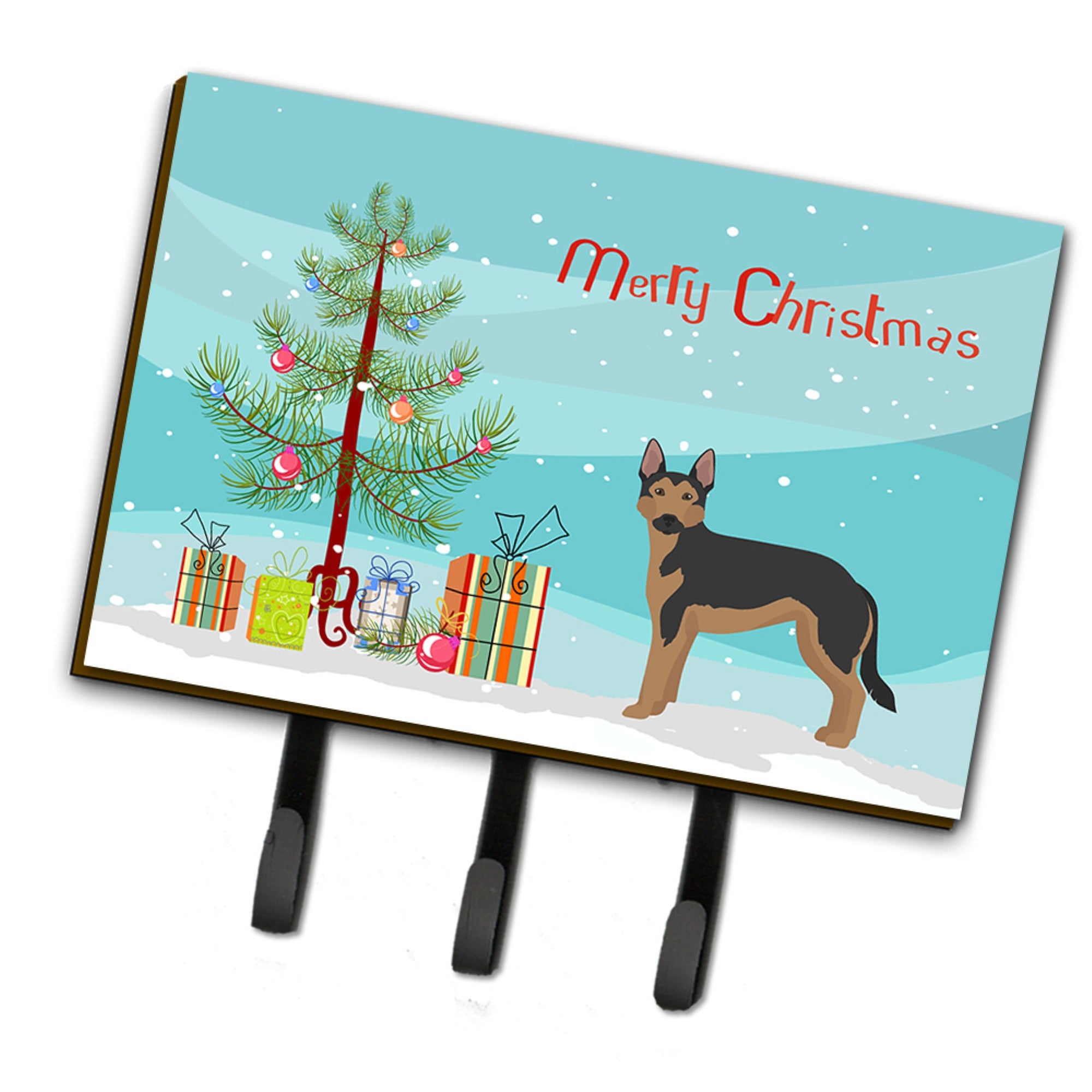 Caroline'S Treasures German Sheprador #2 Christmas Tree Leash Or Key Holder Hooks, Multicolor